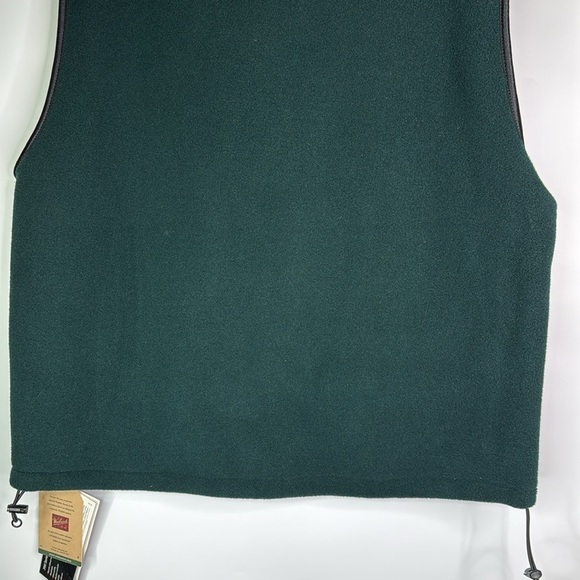 Woolrich Eau Claire U.S. Ski Jumping Ski Club Green Fleece Vest NWT Size XL - Picture 6 of 11
